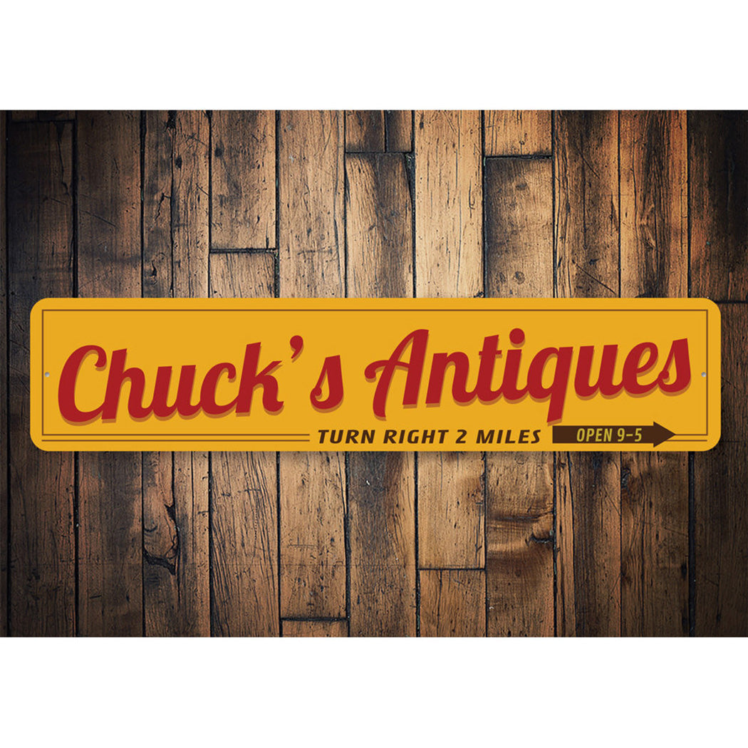 Personalized Antiques Sign