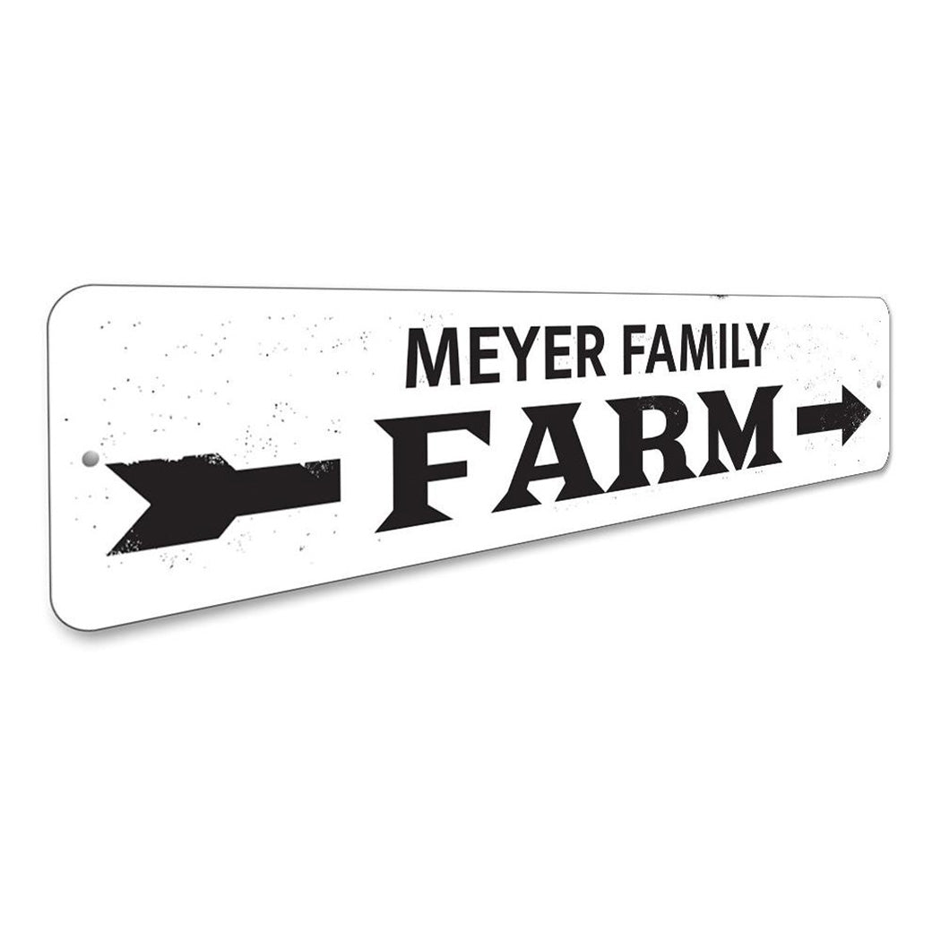 Family Name Farm Arrow Sign