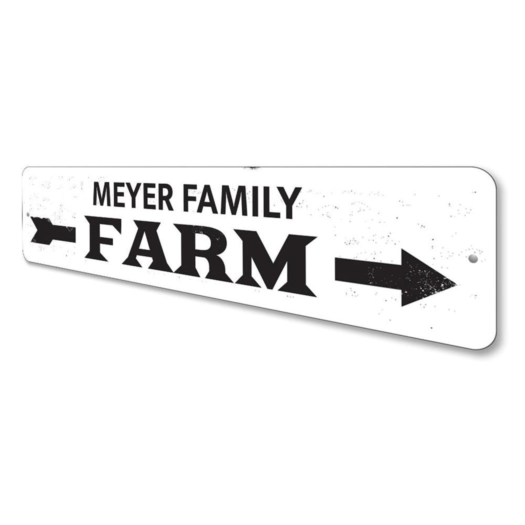 Family Name Farm Arrow Sign