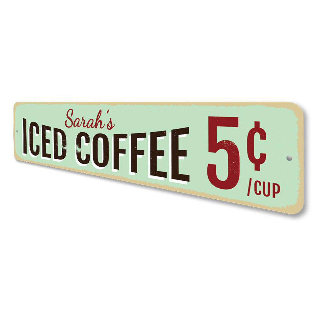 Iced Coffee Sign