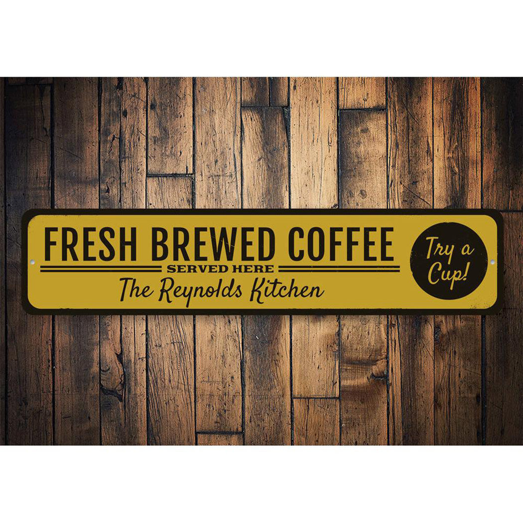Fresh Brewed Coffee Sign