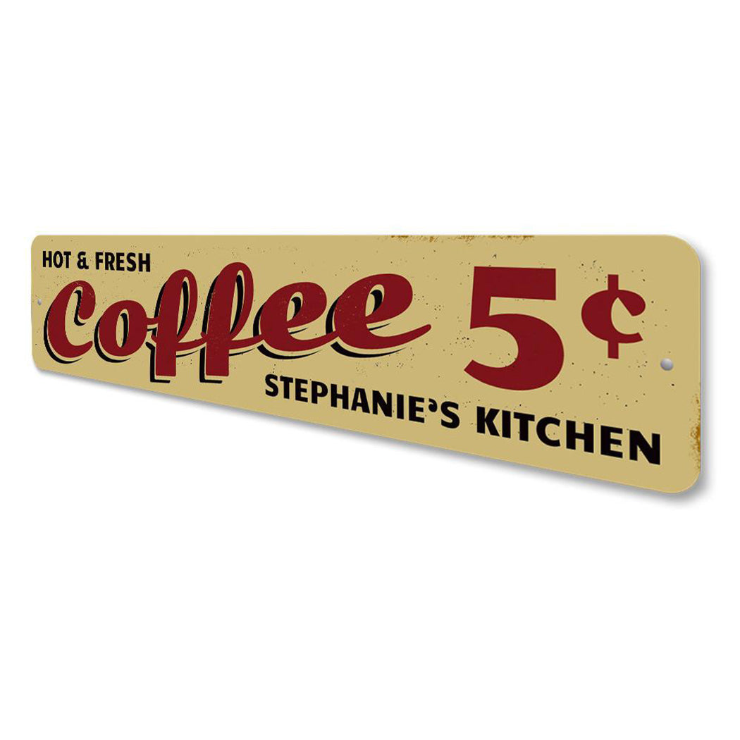 Hot & Fresh Coffee Sign