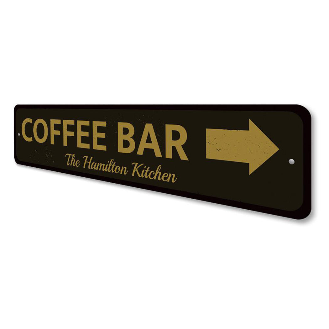 Coffee Bar Arrow Sign
