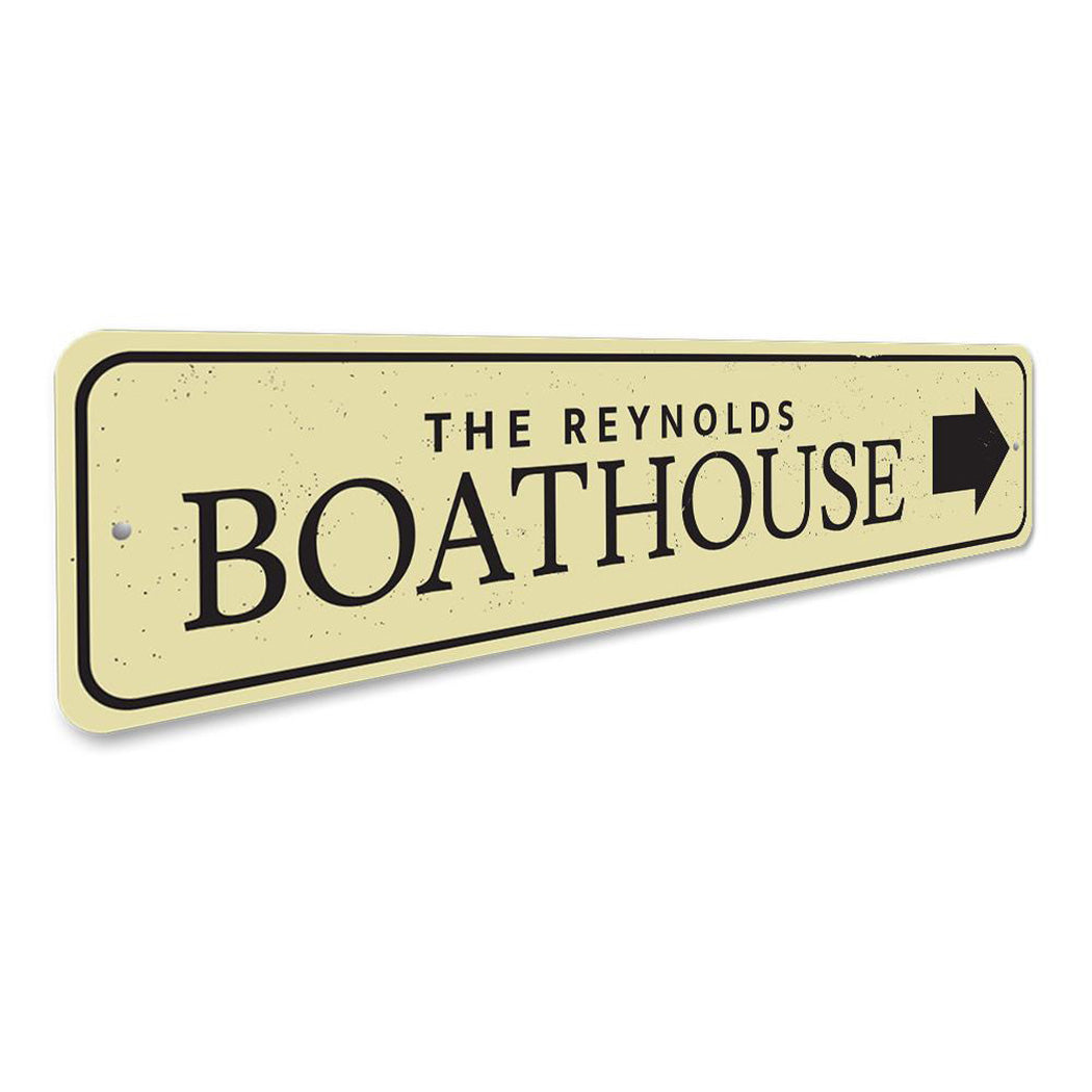 Boat House Arrow Sign