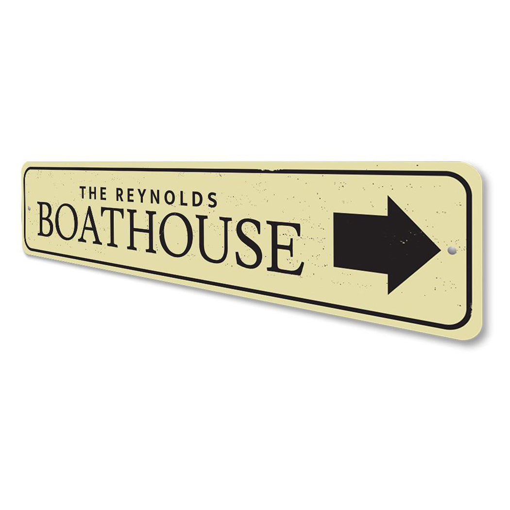 Boat House Arrow Sign