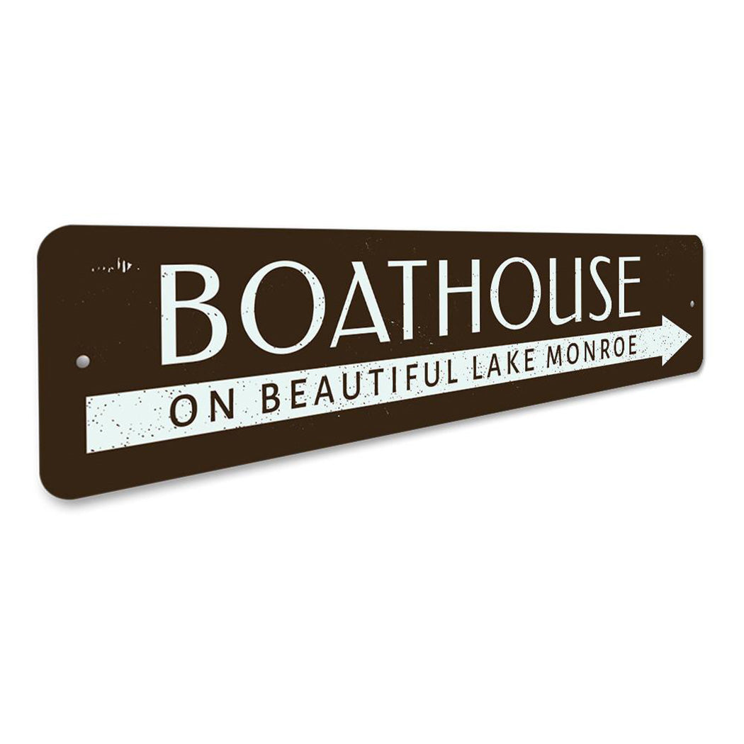Boat House Lake Sign