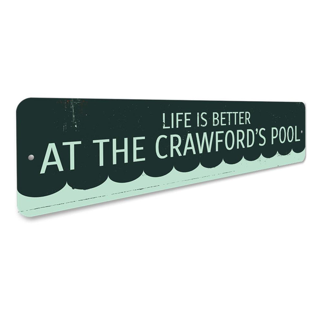 Life is Better at the Pool Sign