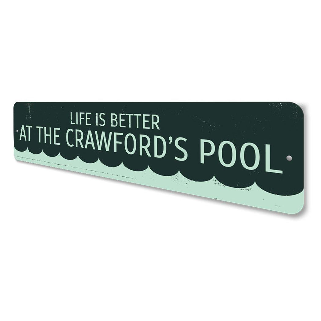 Life is Better at the Pool Sign