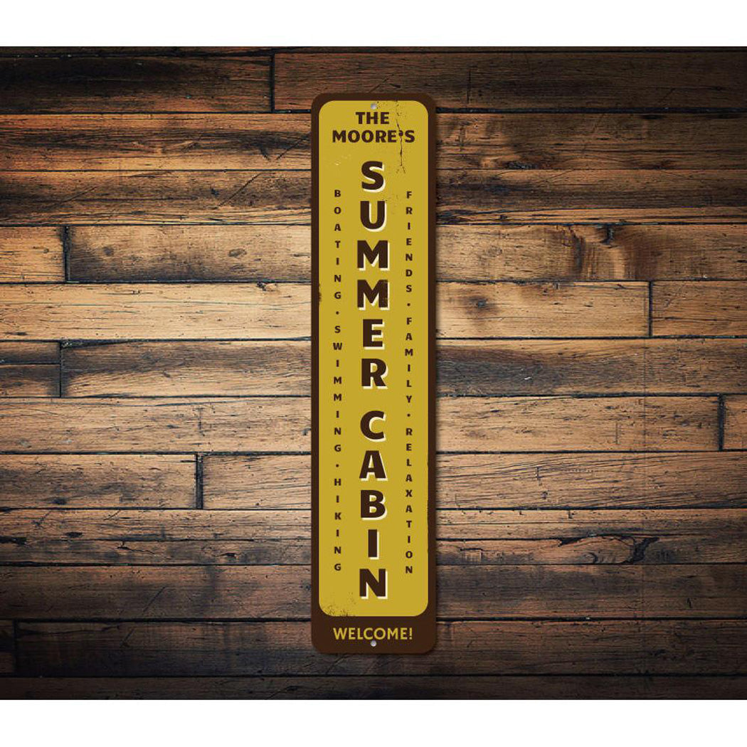 Summer Cabin Sign