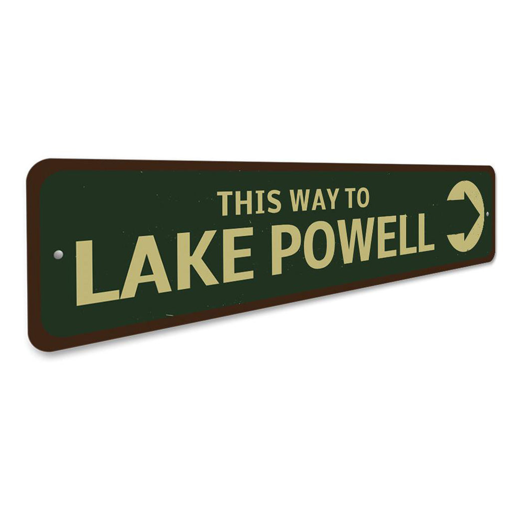 This Way To Lake Sign