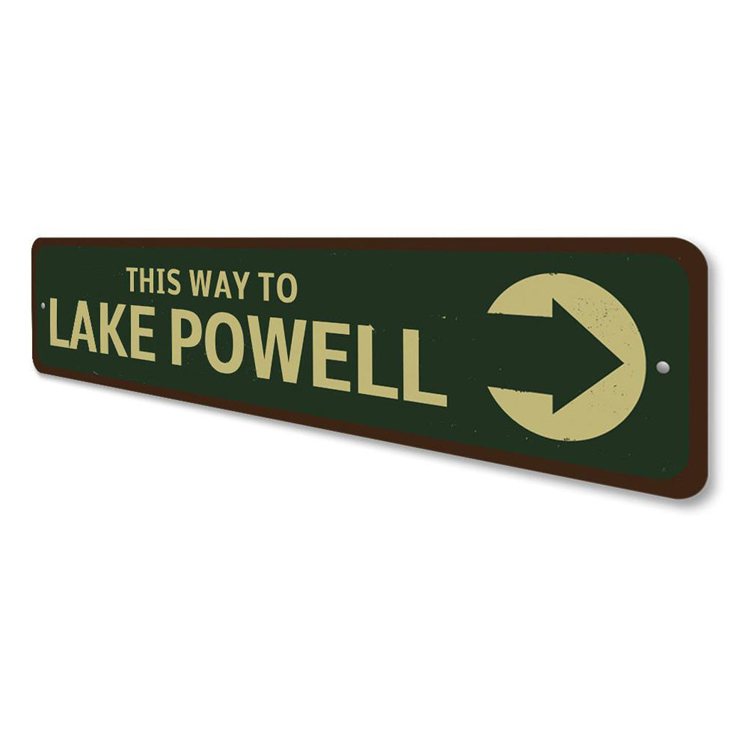 This Way To Lake Sign
