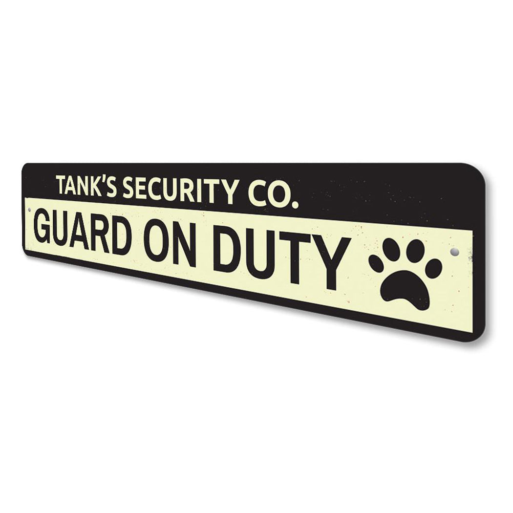 Security Company Pet Sign