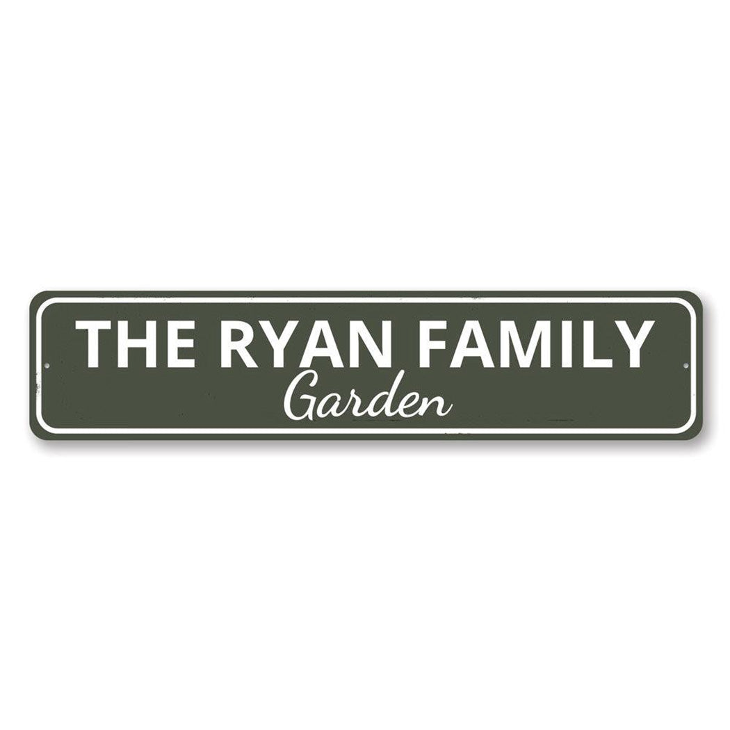 Family Garden Metal Sign