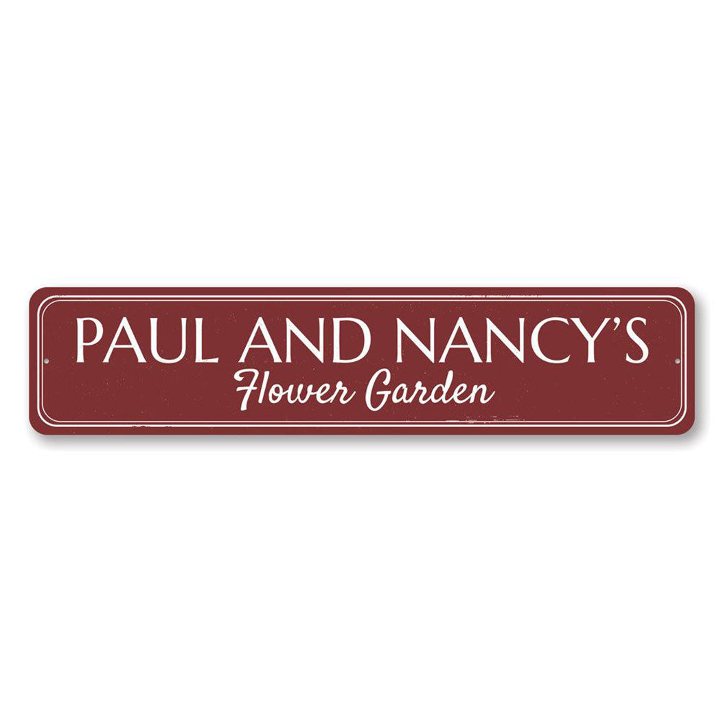 Flower Garden Metal Sign