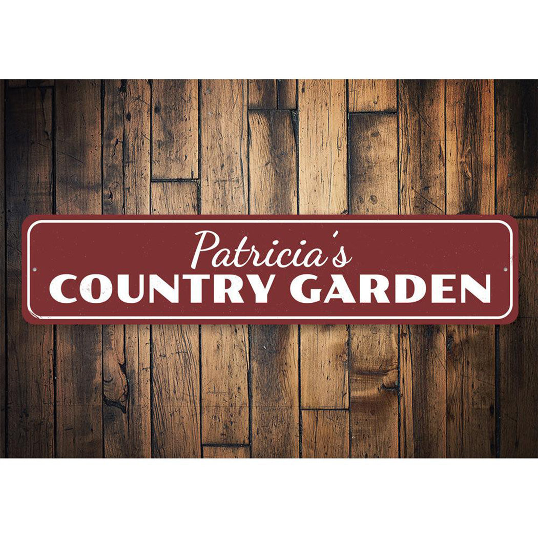 Country Garden Sign