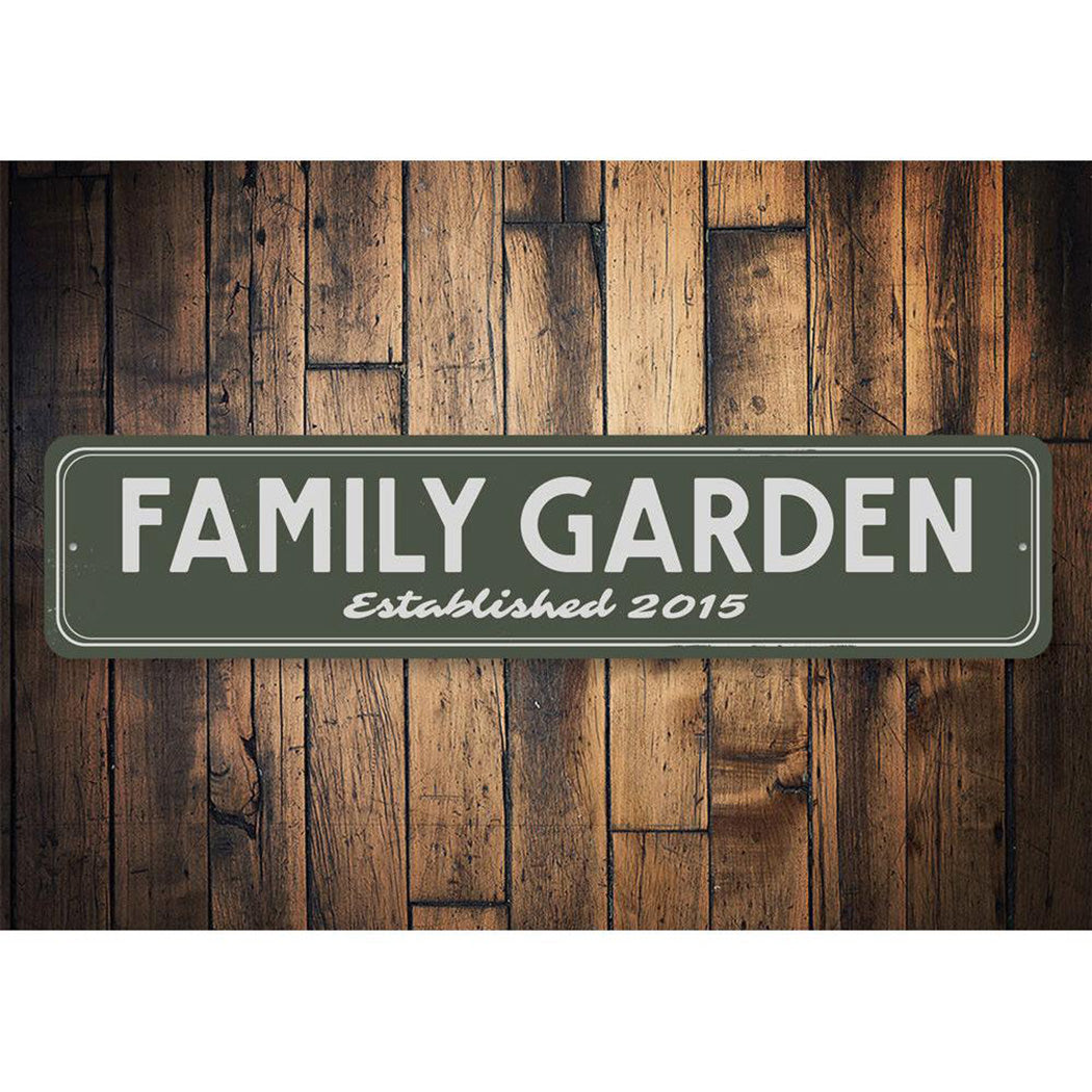 Family Garden Established Date Sign