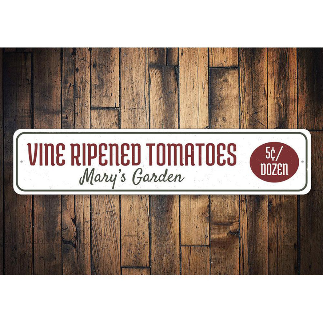 Vine Ripened Tomatoes Sign