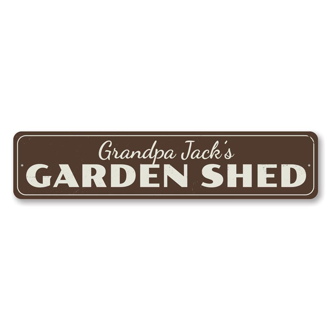 Garden Shed Metal Sign