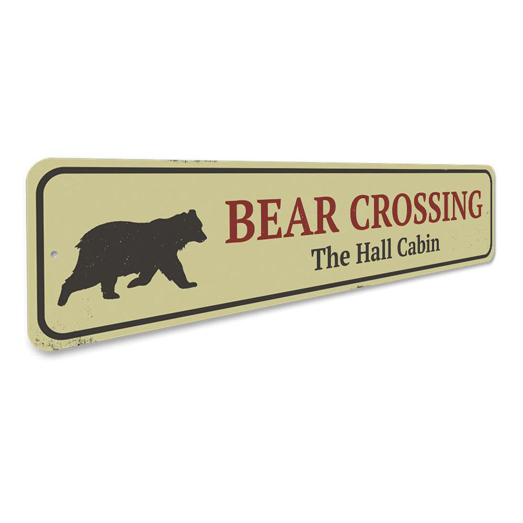Bear Crossing Sign
