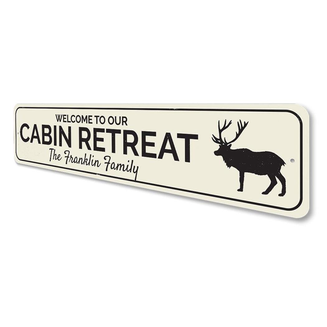 Cabin Retreat Sign