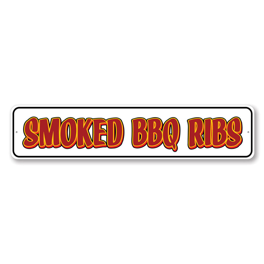 Smoked Bbq Ribs Sign