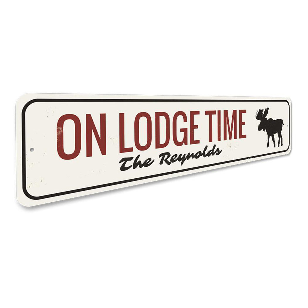 On Lodge Time Sign