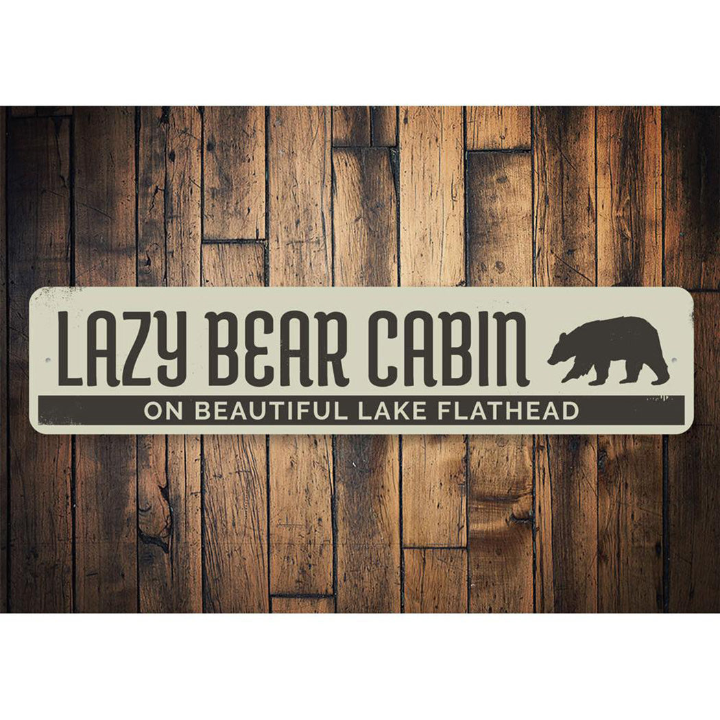 Lazy Bear Cabin Sign