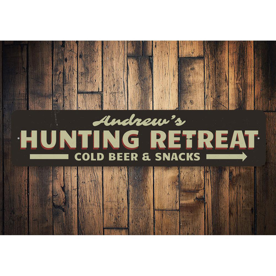 Hunting Retreat Name Sign