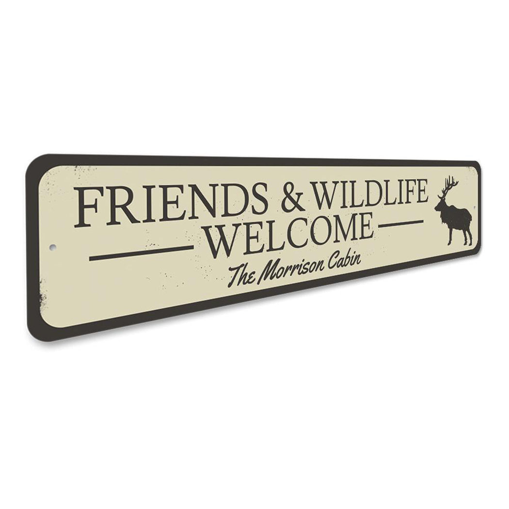 Friends & Wildlife Welcome Sign