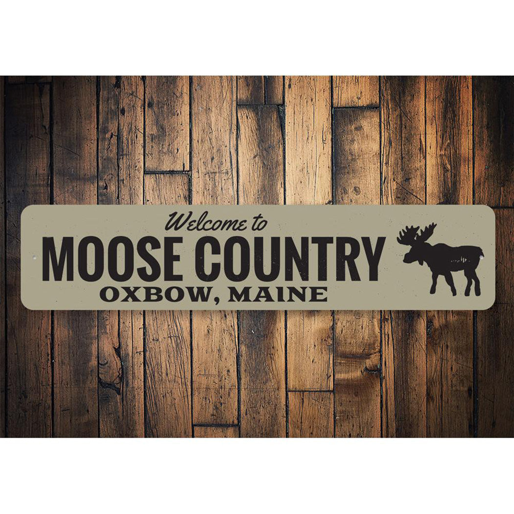 Moose Country Sign