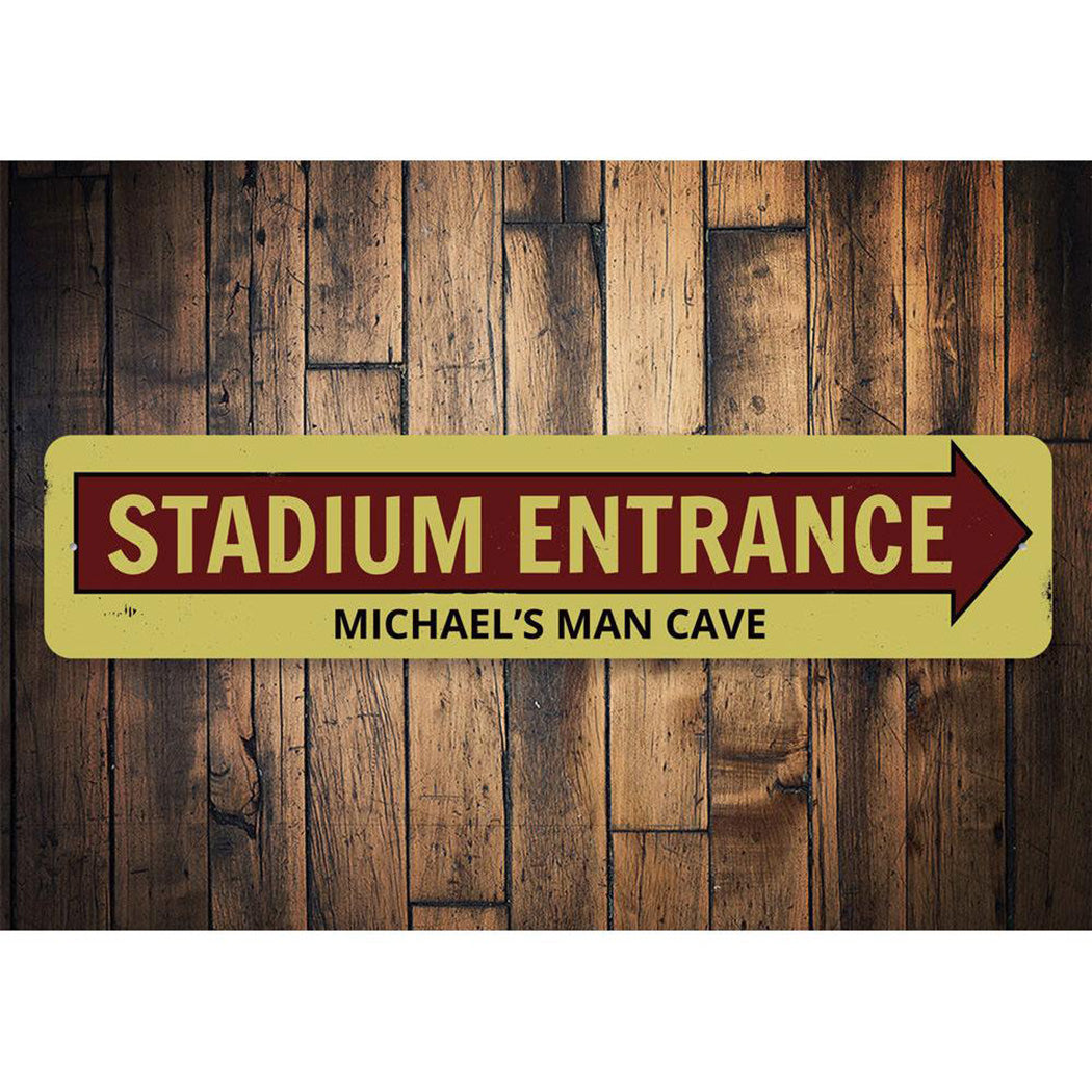 Stadium Entrance Arrow Sign