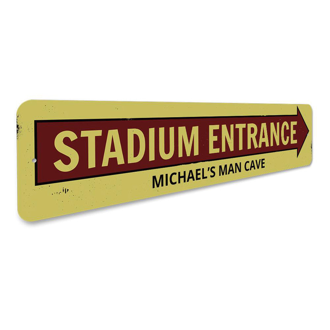 Stadium Entrance Arrow Sign
