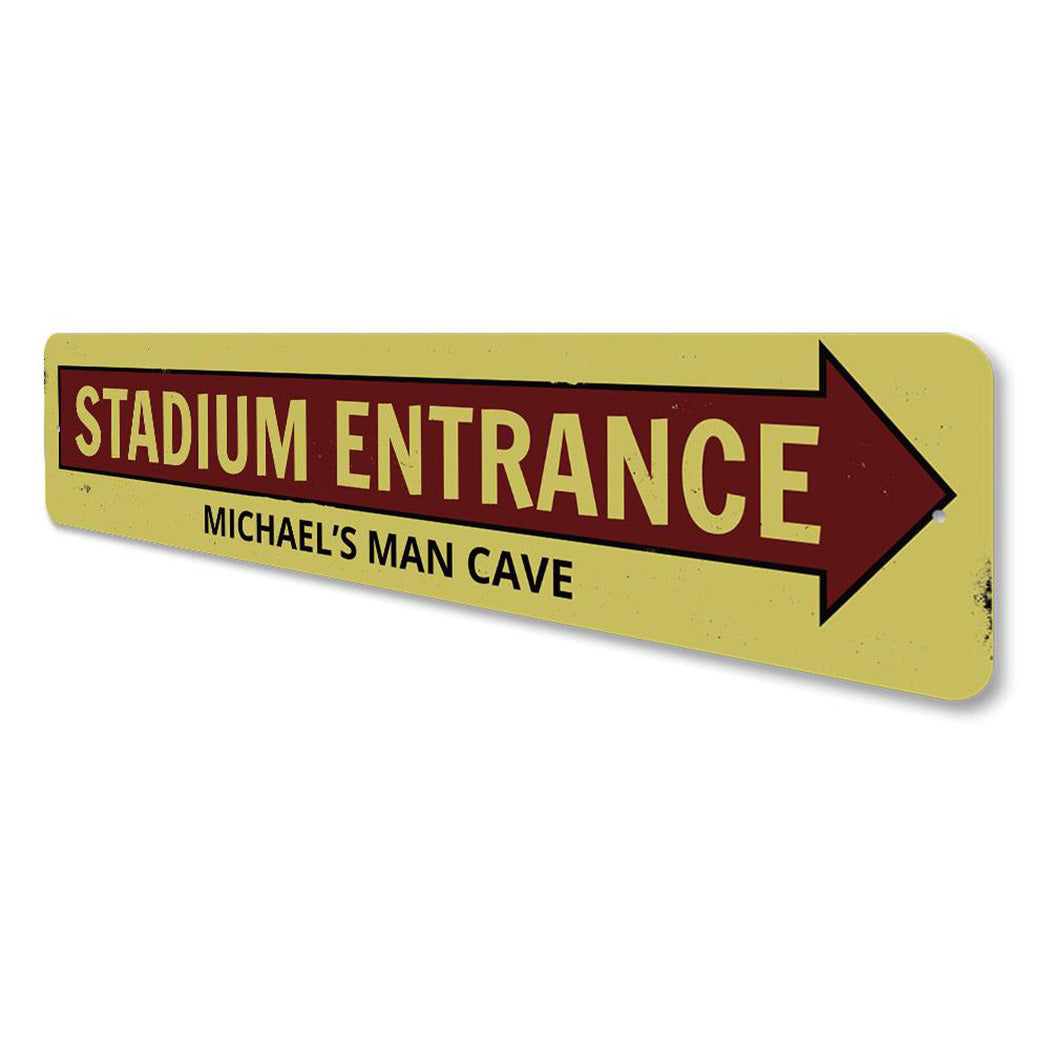 Stadium Entrance Arrow Sign