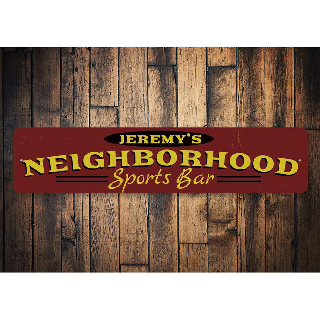 Neighborhood Sports Bar Sign