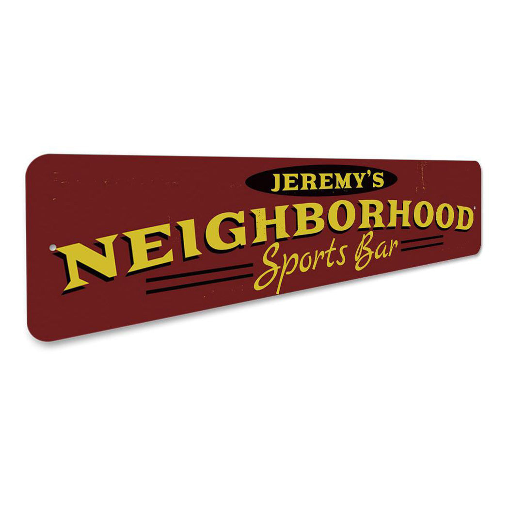 Neighborhood Sports Bar Sign