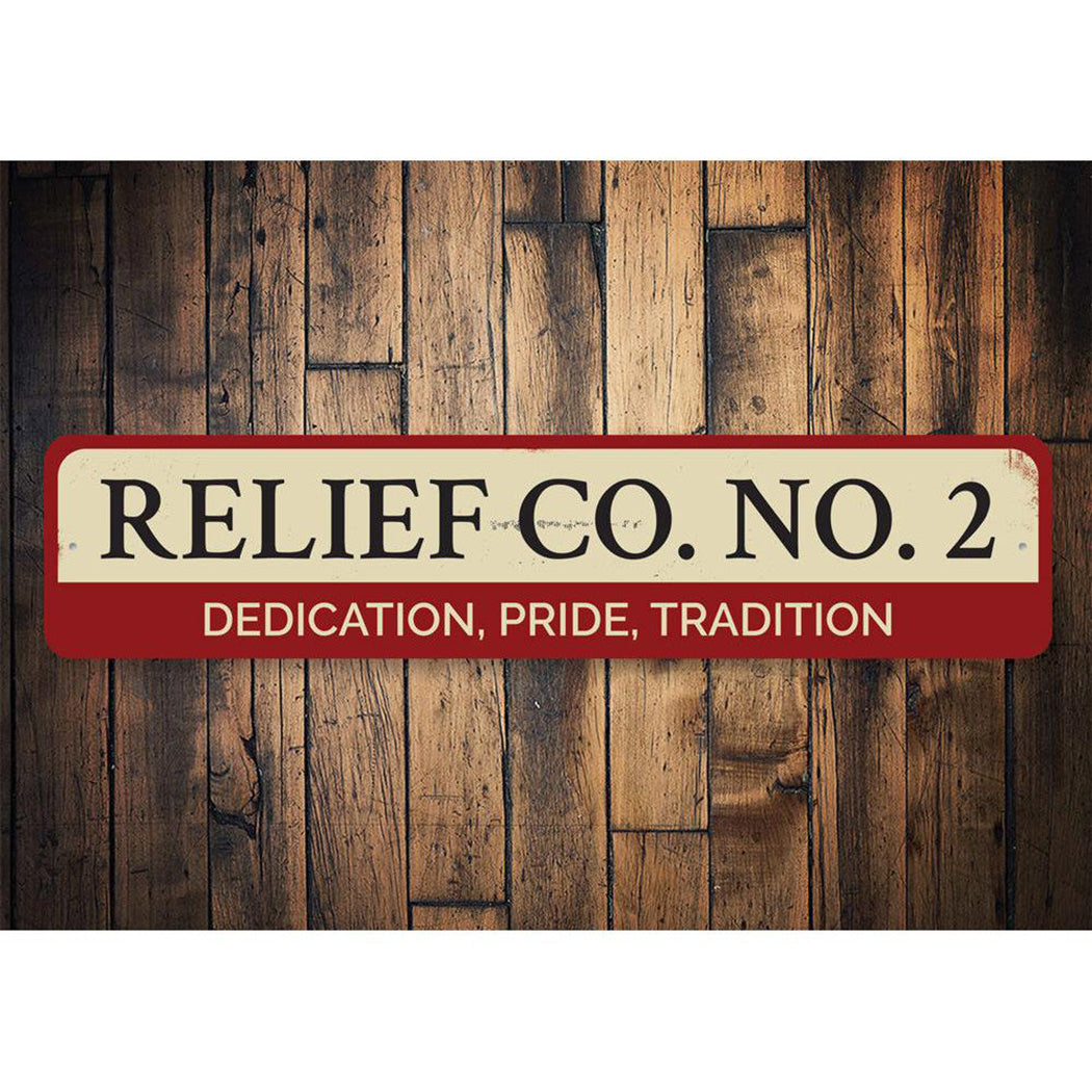 Firehouse Relief Company Sign