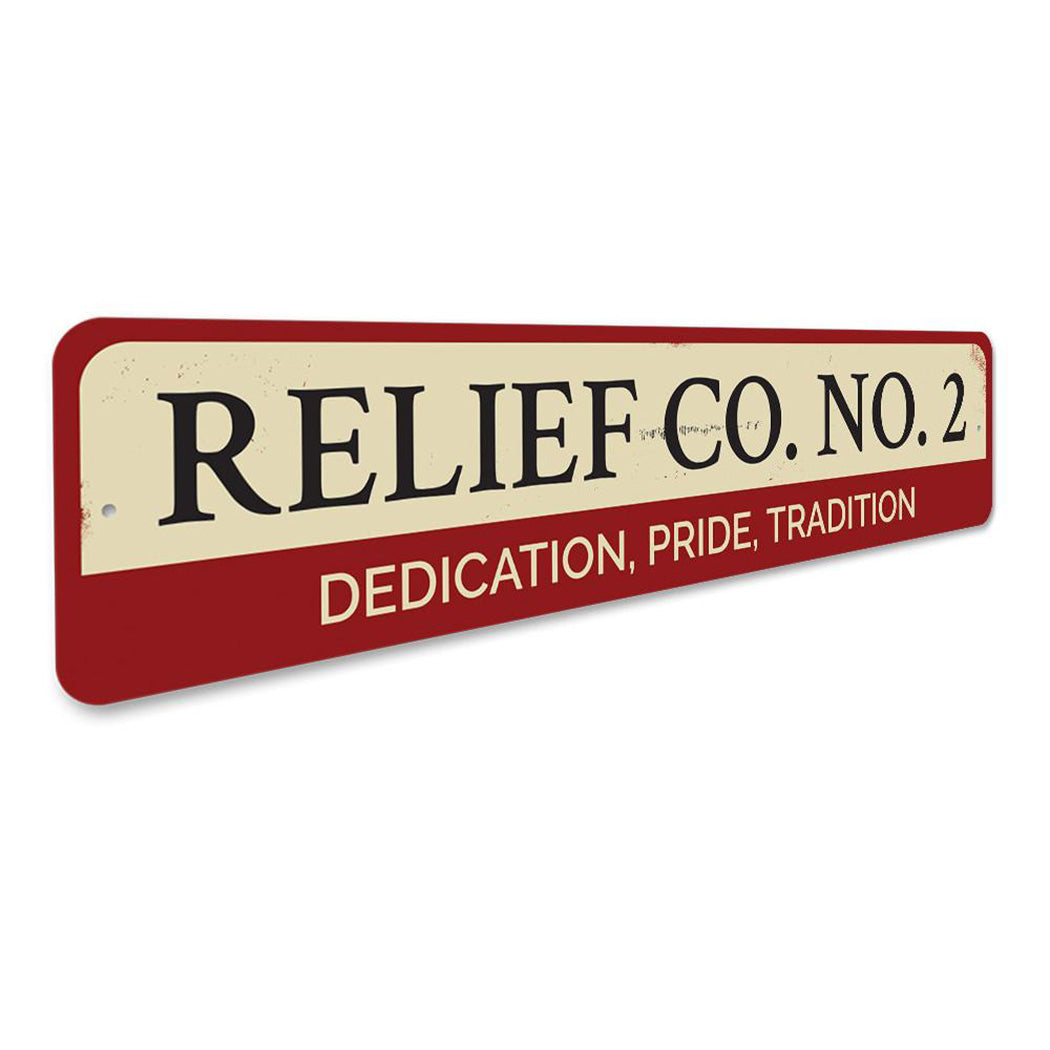 Firehouse Relief Company Sign