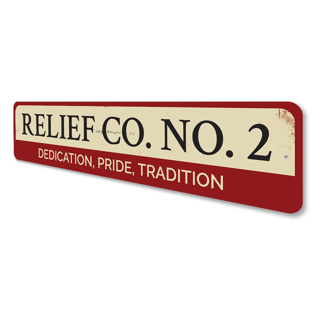 Firehouse Relief Company Sign