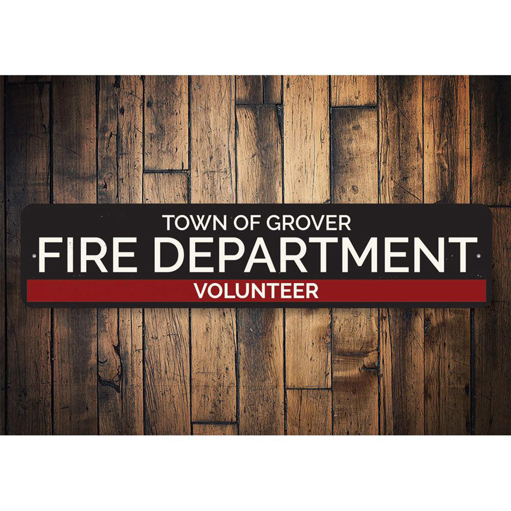 Town Volunteer Fire Department Sign