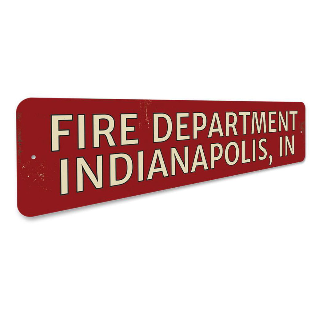 Fire Department City State Sign