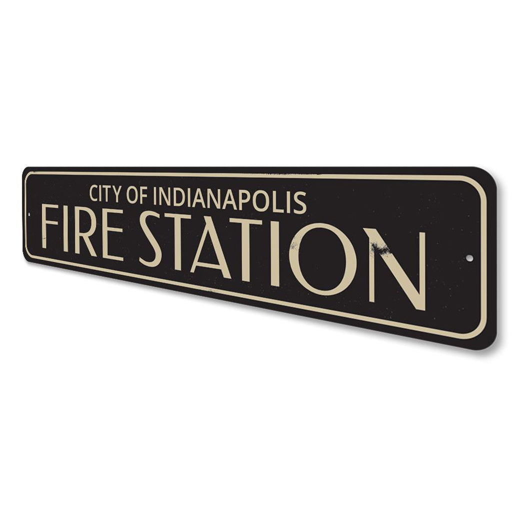 Fire Station City Sign