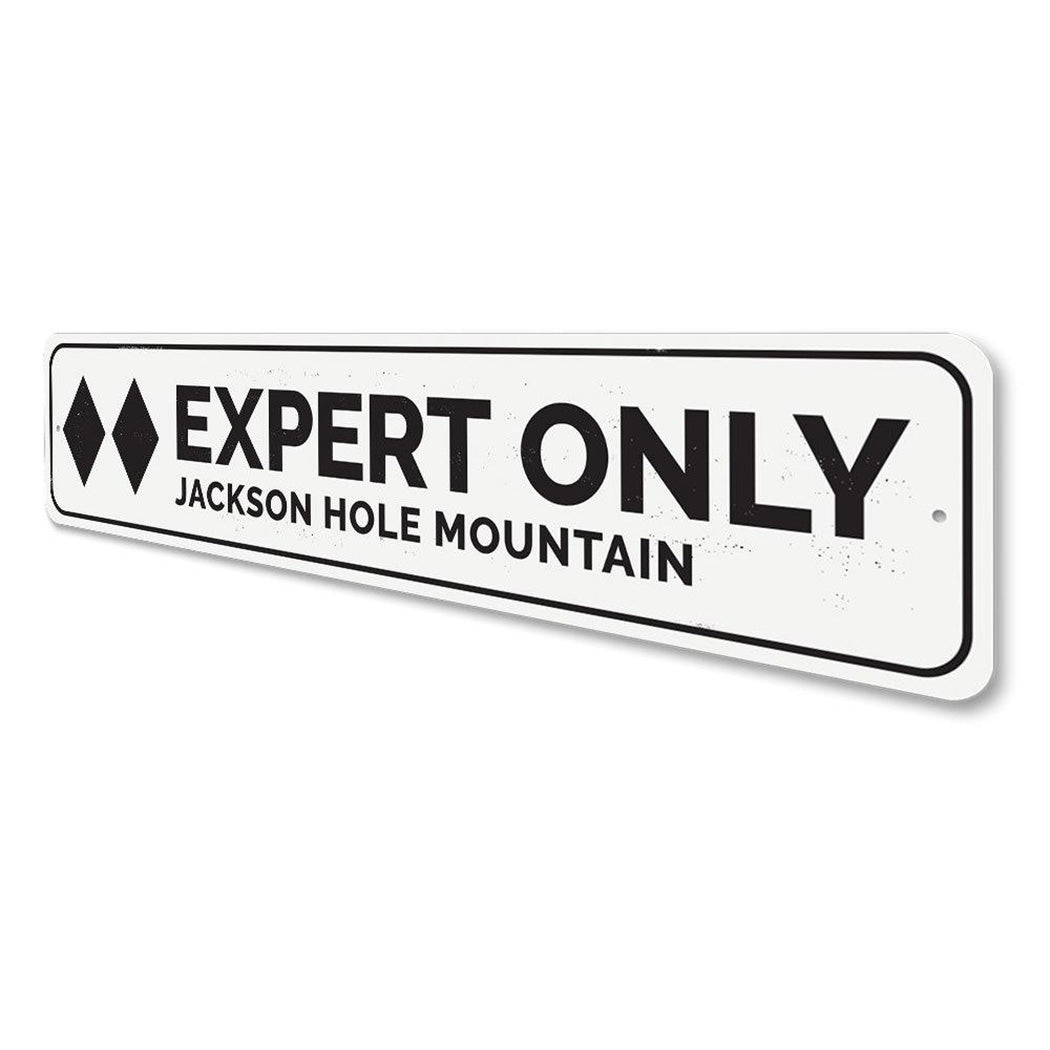 Double Black Diamond Ski Sign