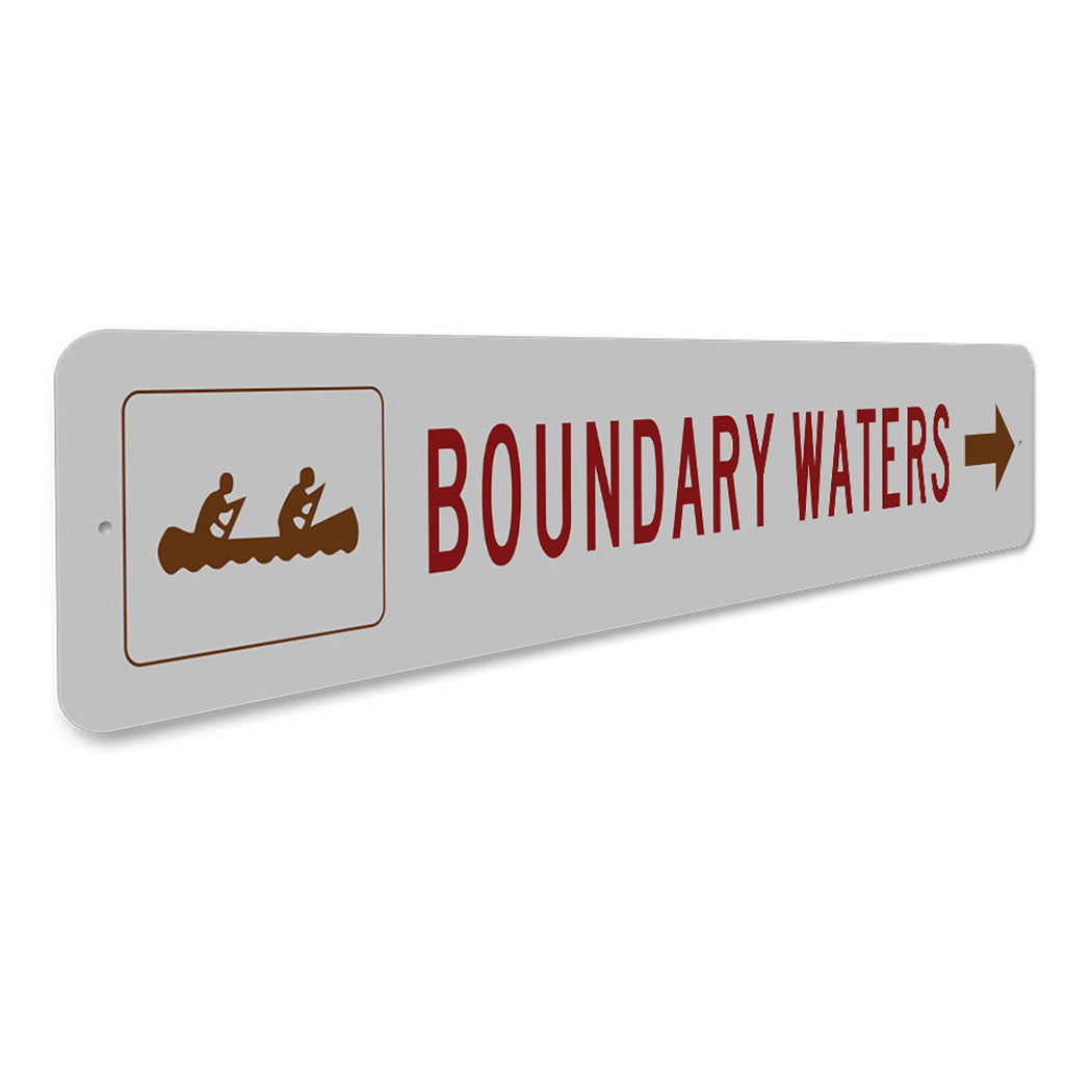 Boundary Canoe And Kayak Waters Sign