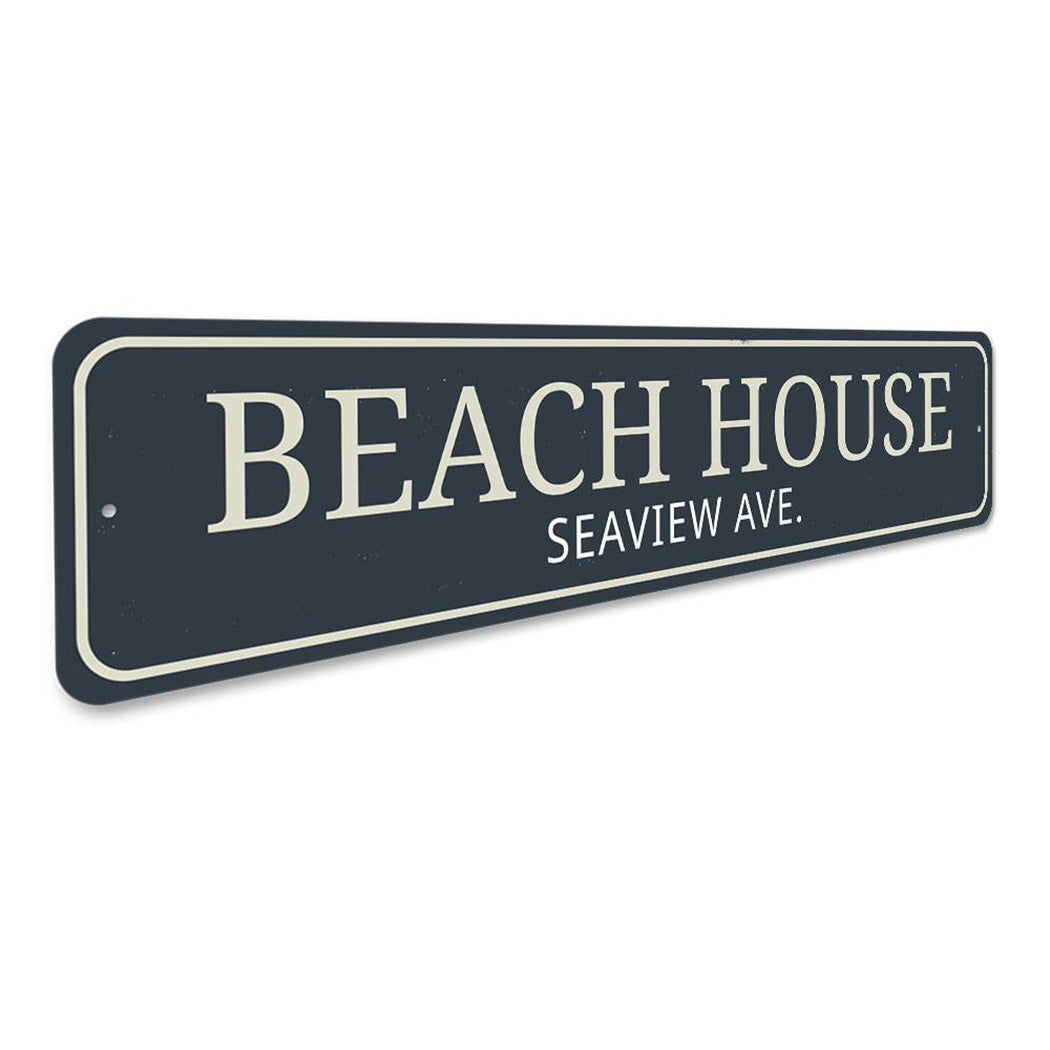 Beach House Street Name Sign