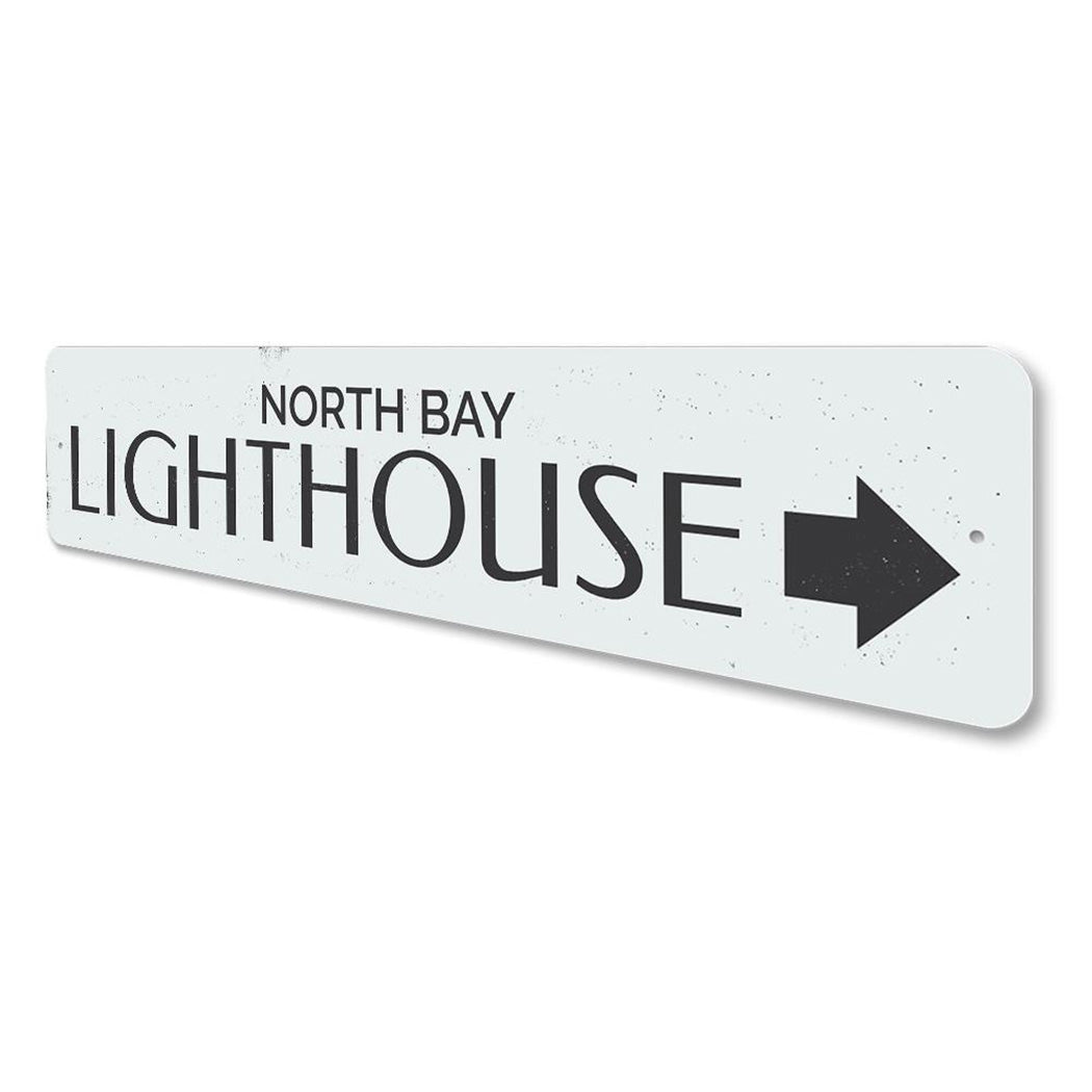 Lighthouse Arrow Sign