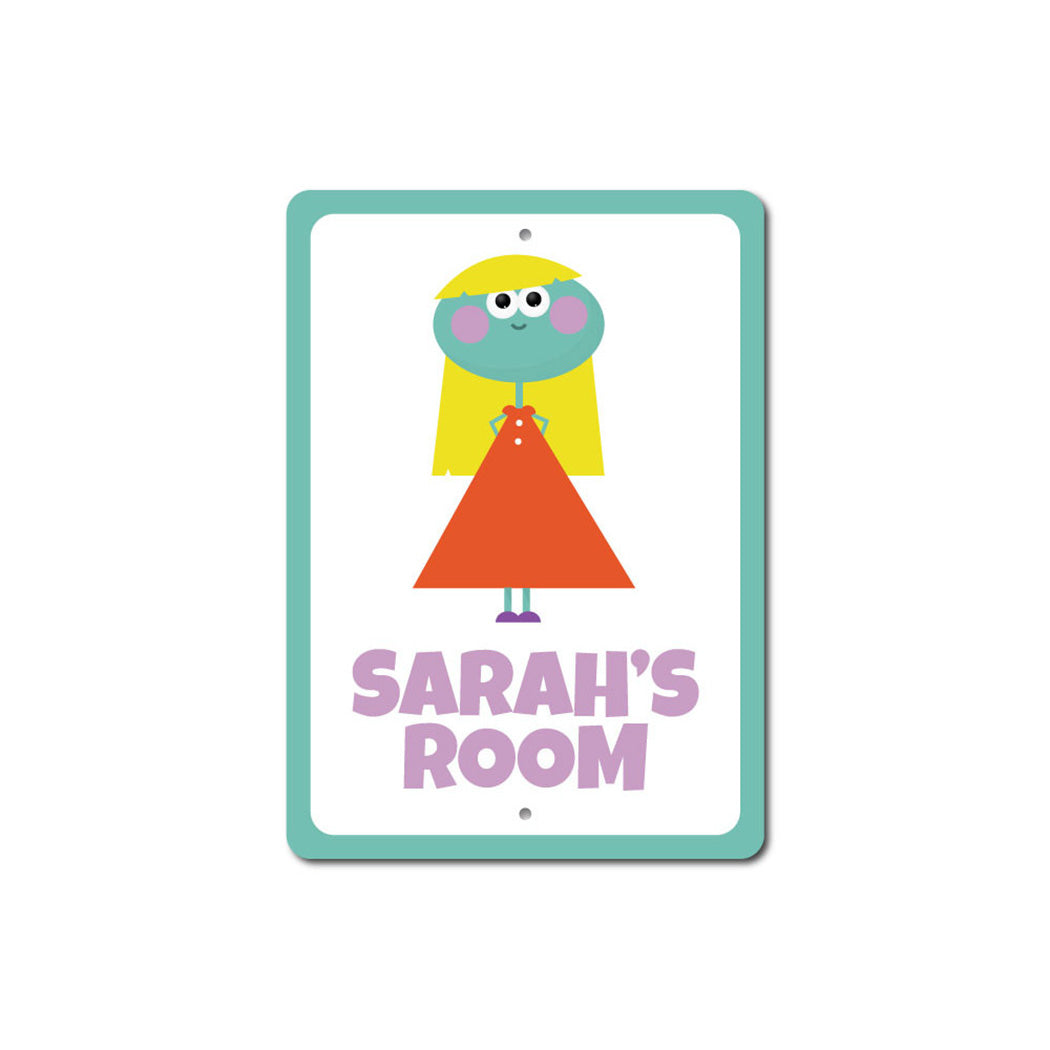 Girl Room Alien Character Sign