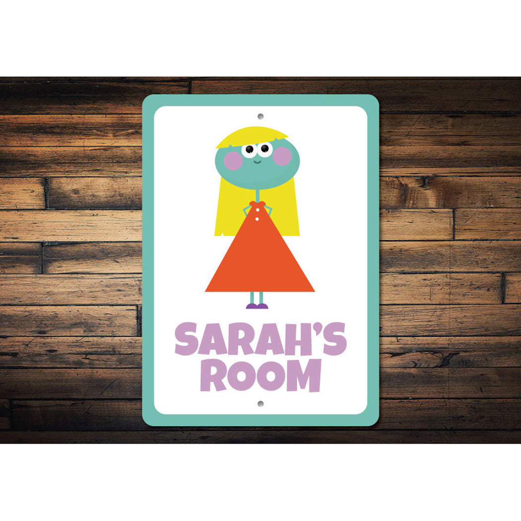Girl Room Alien Character Sign