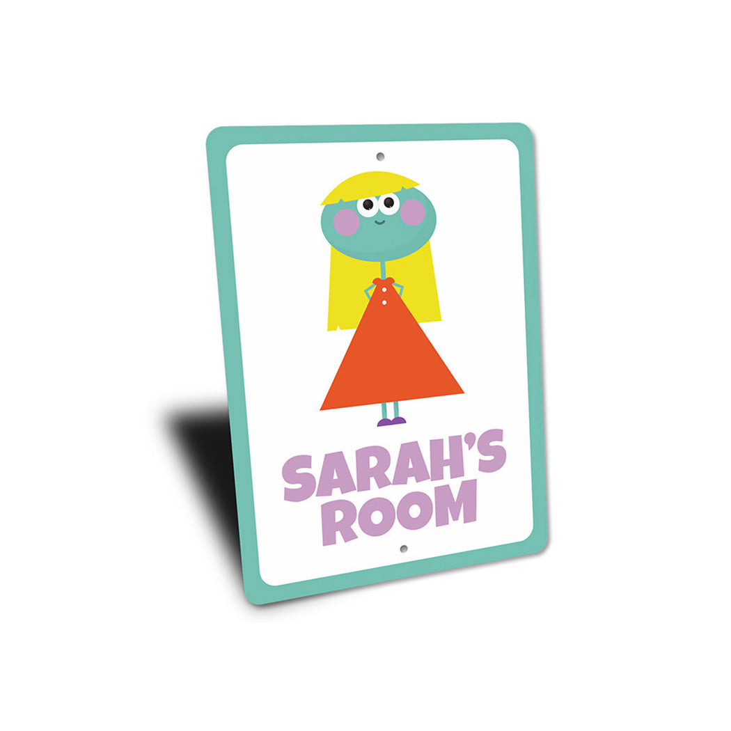Girl Room Alien Character Sign