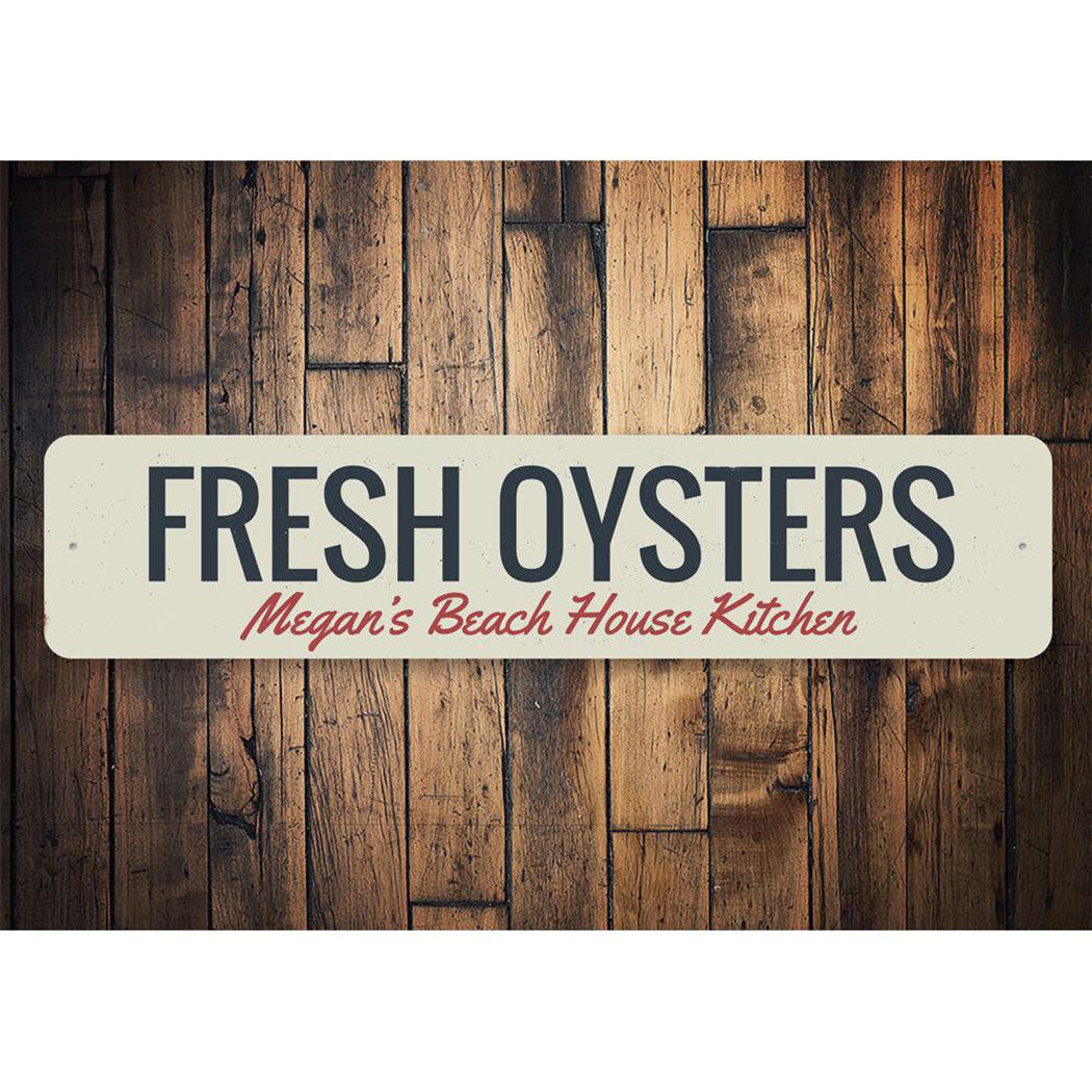 Fresh Oysters Sign