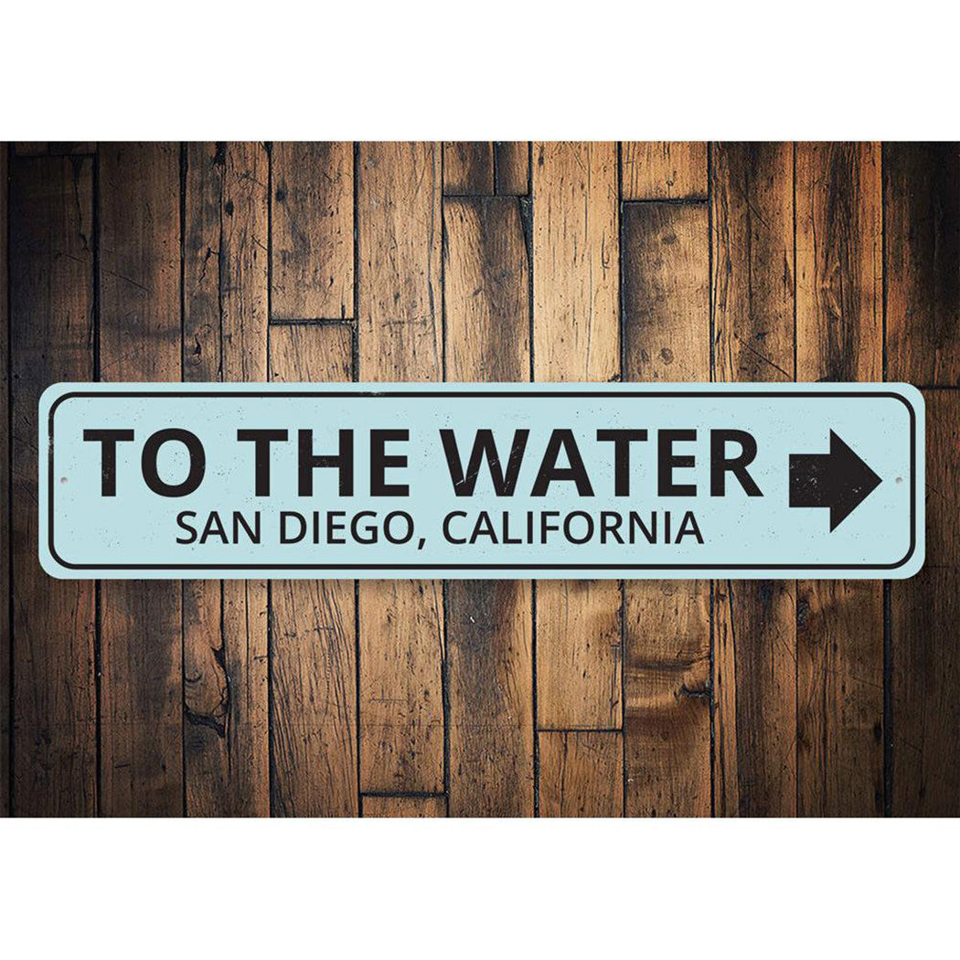 To the Water Arrow Sign